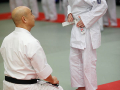 Budo-leiri Kokusai shorinjiryu karatedo/Mugenryu heiho -leiri Oulun uudella Kamppailusalilla. Leirin opettaja Soshi Yuji Matsuoi ja Pinja Heinonen. 3.2.2013 Oulu. Kuva Pekka Fali.